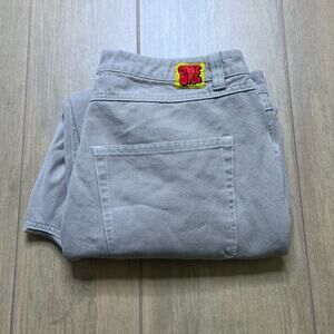 Empyre Jeans Mens 34 Tan cream Double Knee Pants Relax Skate School Work